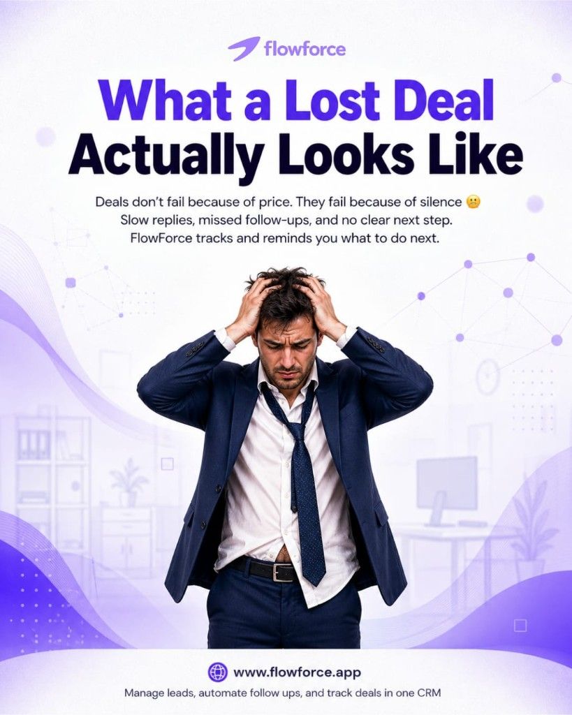 Sales follow-up CRM preventing lost deals through automated next actions