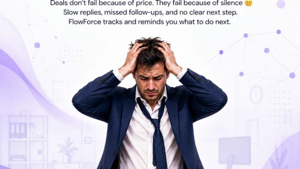 Sales follow-up CRM preventing lost deals through automated next actions