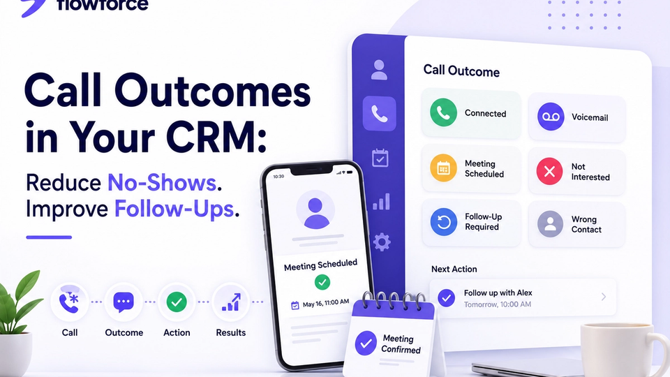 Call Outcomes in Your CRM: How to Reduce No-Shows and Improve Follow-Ups