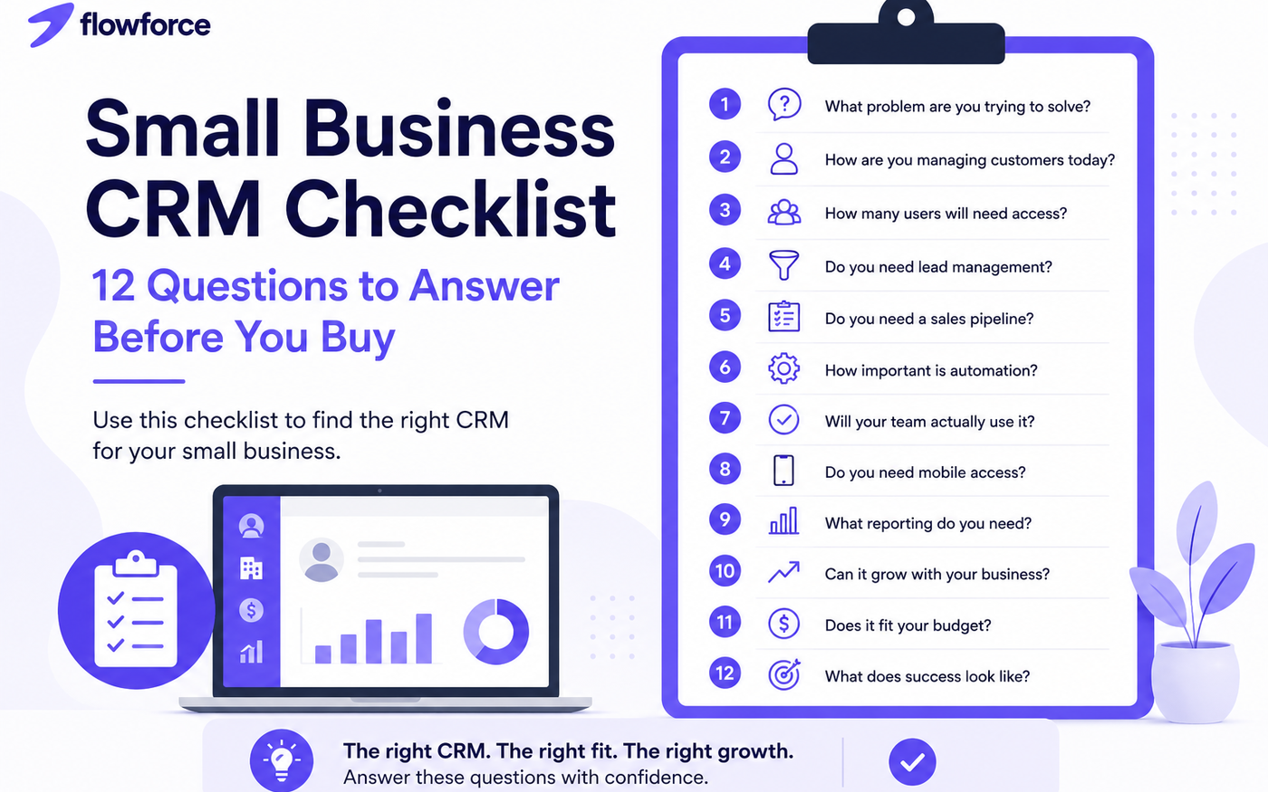 Small Business CRM Checklist: 12 Questions to Answer Before You Buy