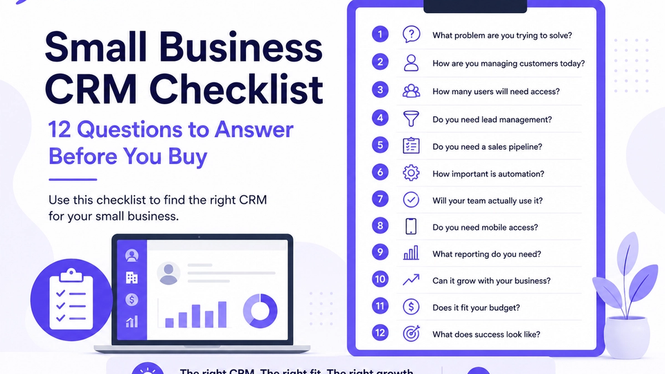 Small Business CRM Checklist: 12 Questions to Answer Before You Buy