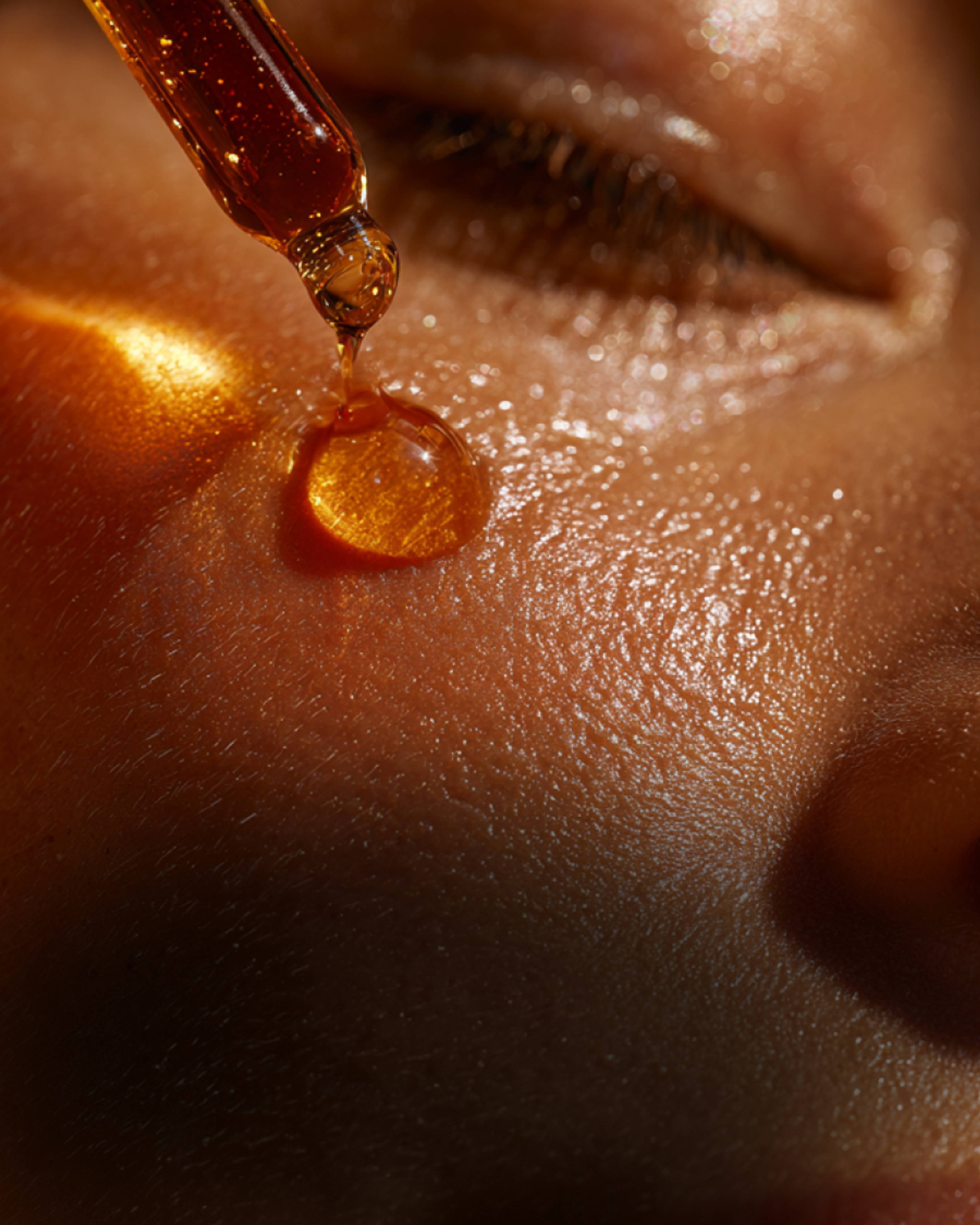 Une femme tenant un flacon de CBD