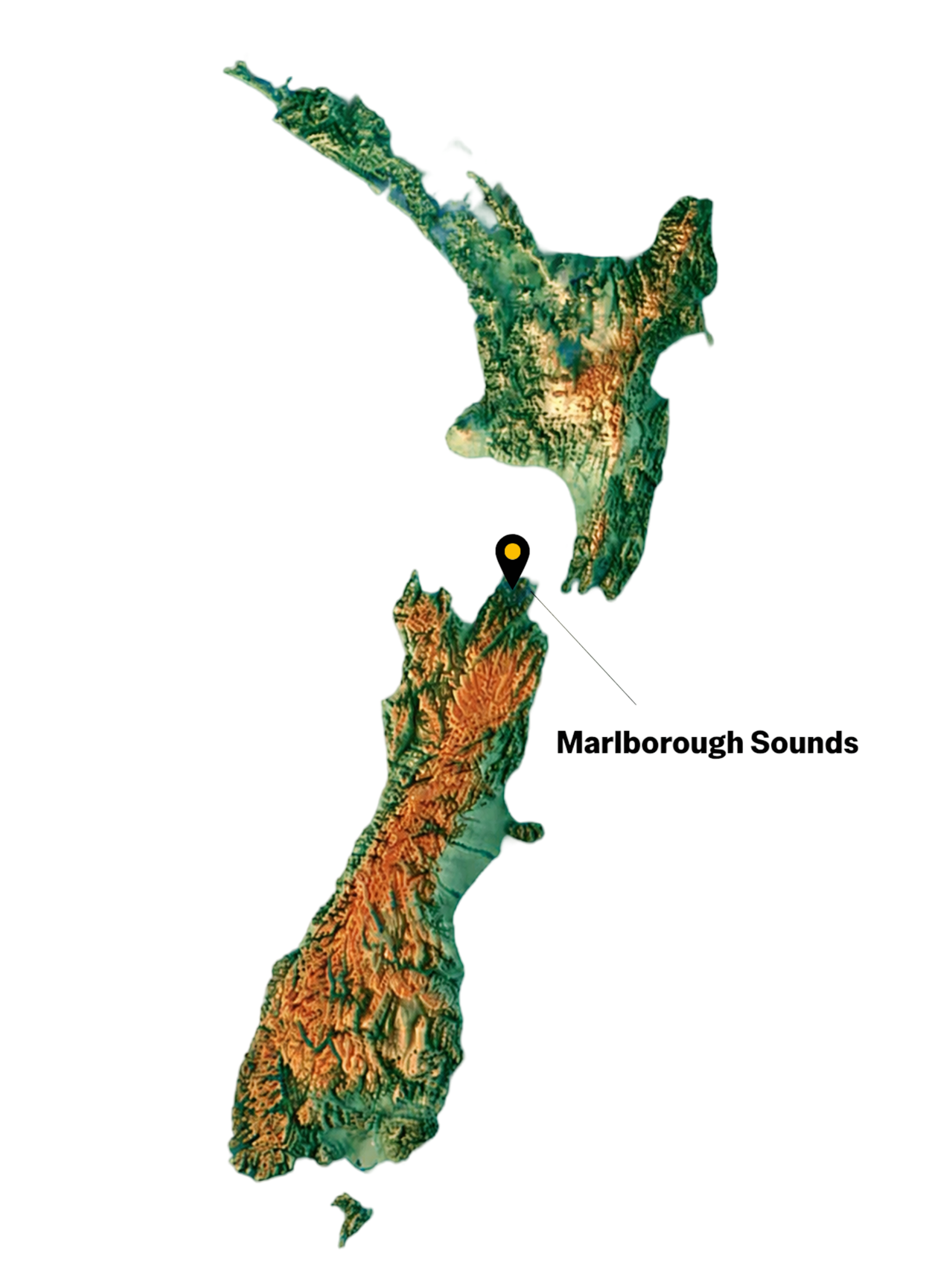 Carte de Nouvelle Zélande