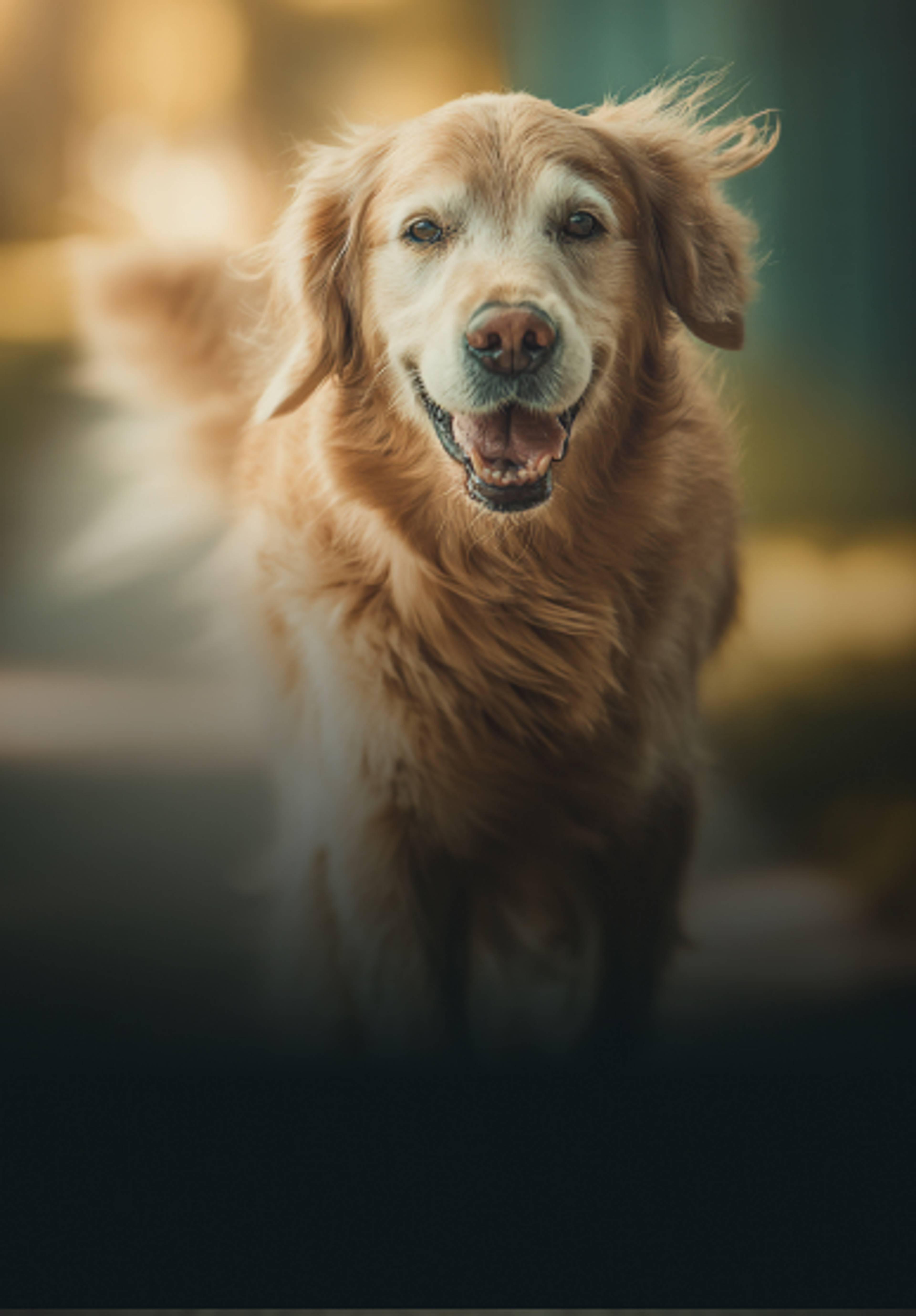 Un chien qui court