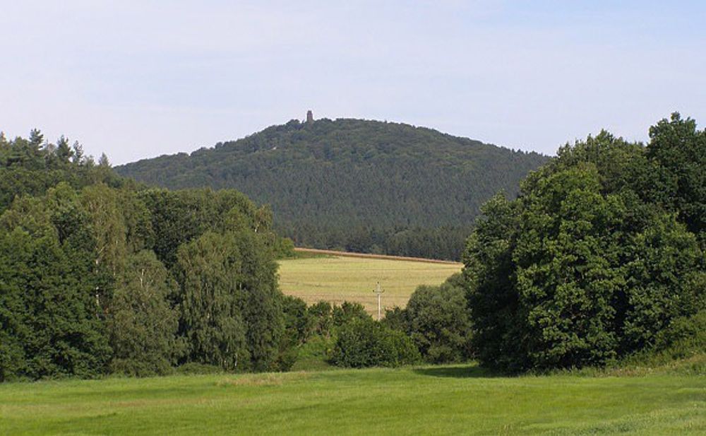Mapa trasy výletu na Velký Blaník