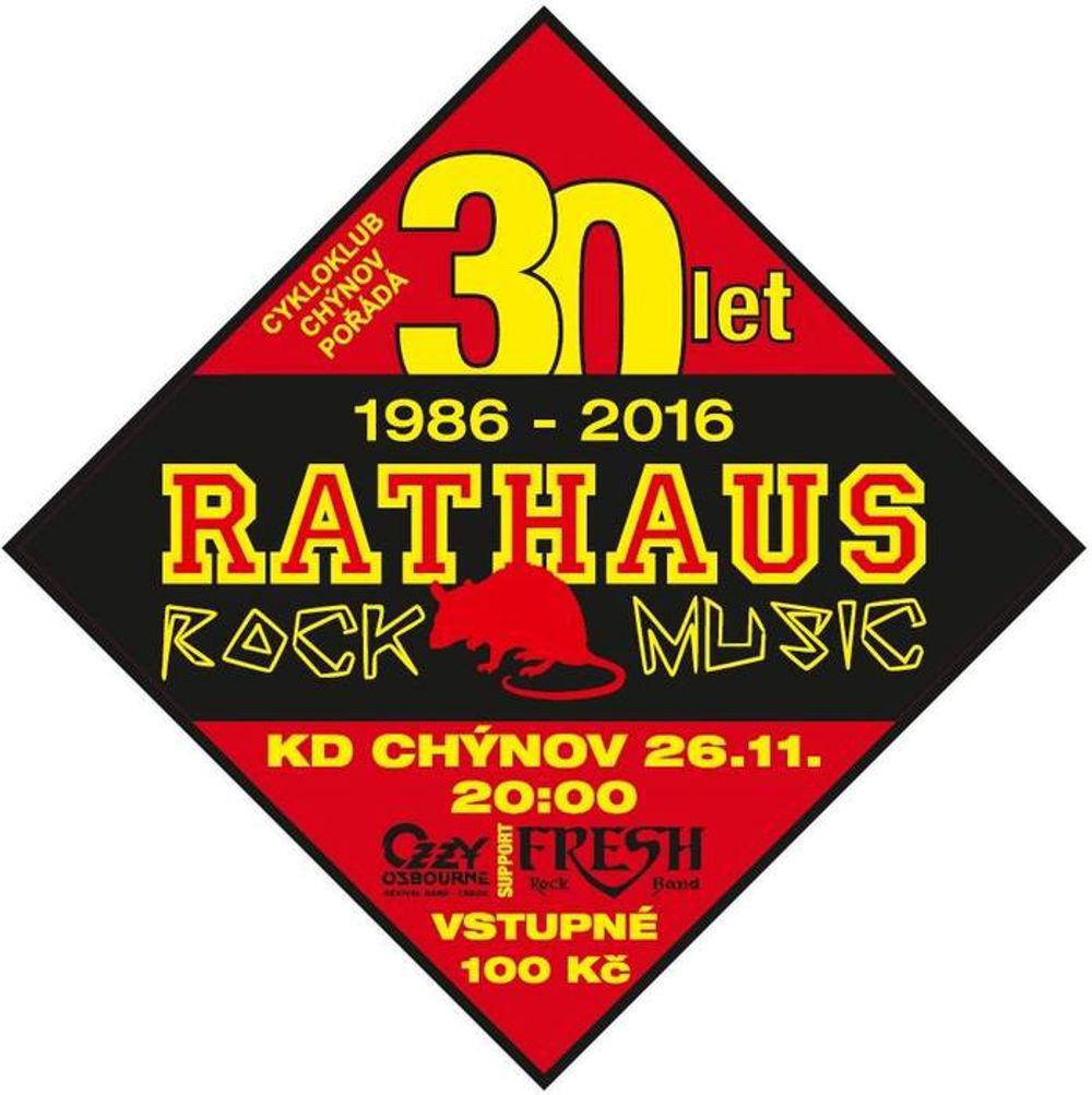 Cykloklub Chýnov pořádá RATHAUS 30 let
