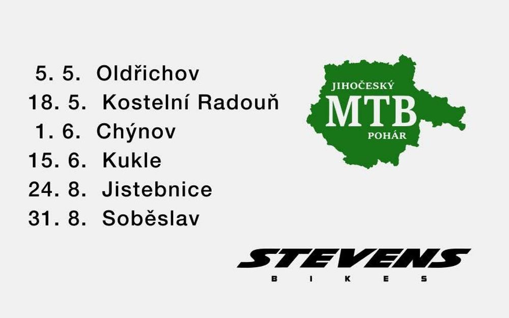 Dobrá zpráva, do Stevens Jihočeského MTB poháru přibyl jeden závod
