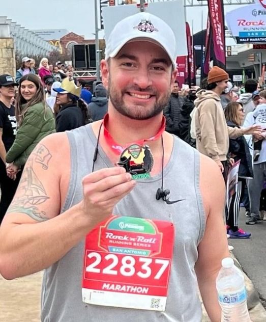 A Leg Forever marathon runner