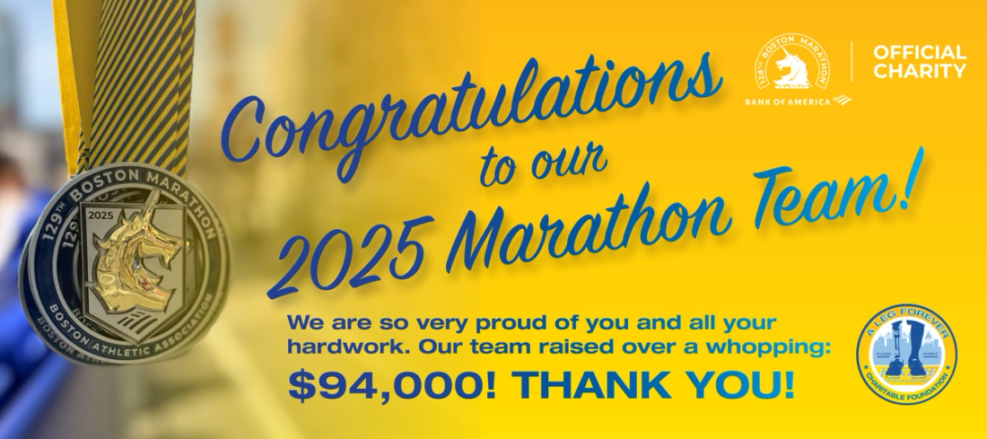 Congratulations to our 2025 Marathon Team — our team raised over $94,000! Thank you!