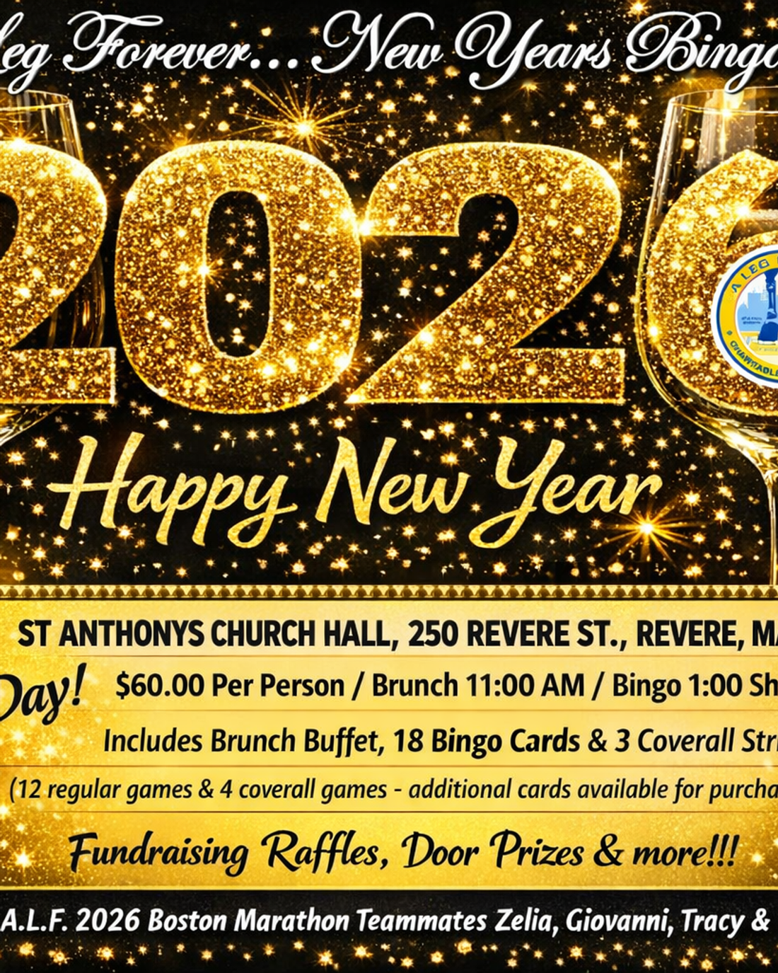 New Year's Day Bingo — event flyer