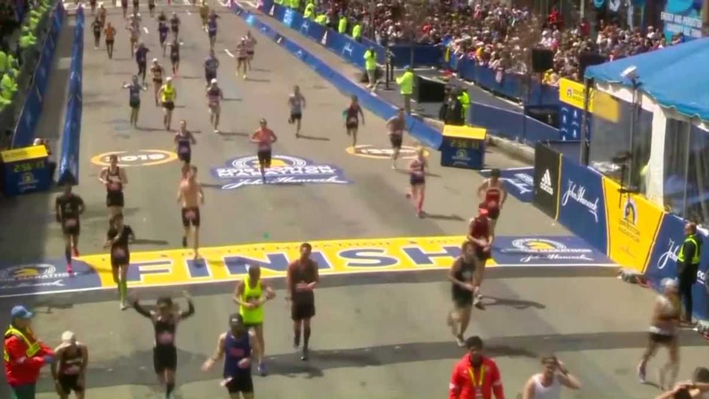 Boston Marathon banner photo