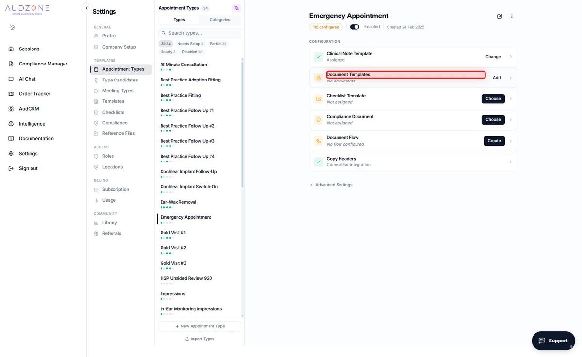 Step 4 — Add a document template