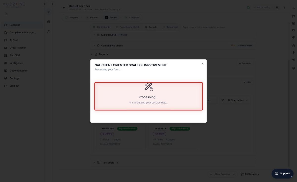 Step 7 — Wait for the AI to process your form