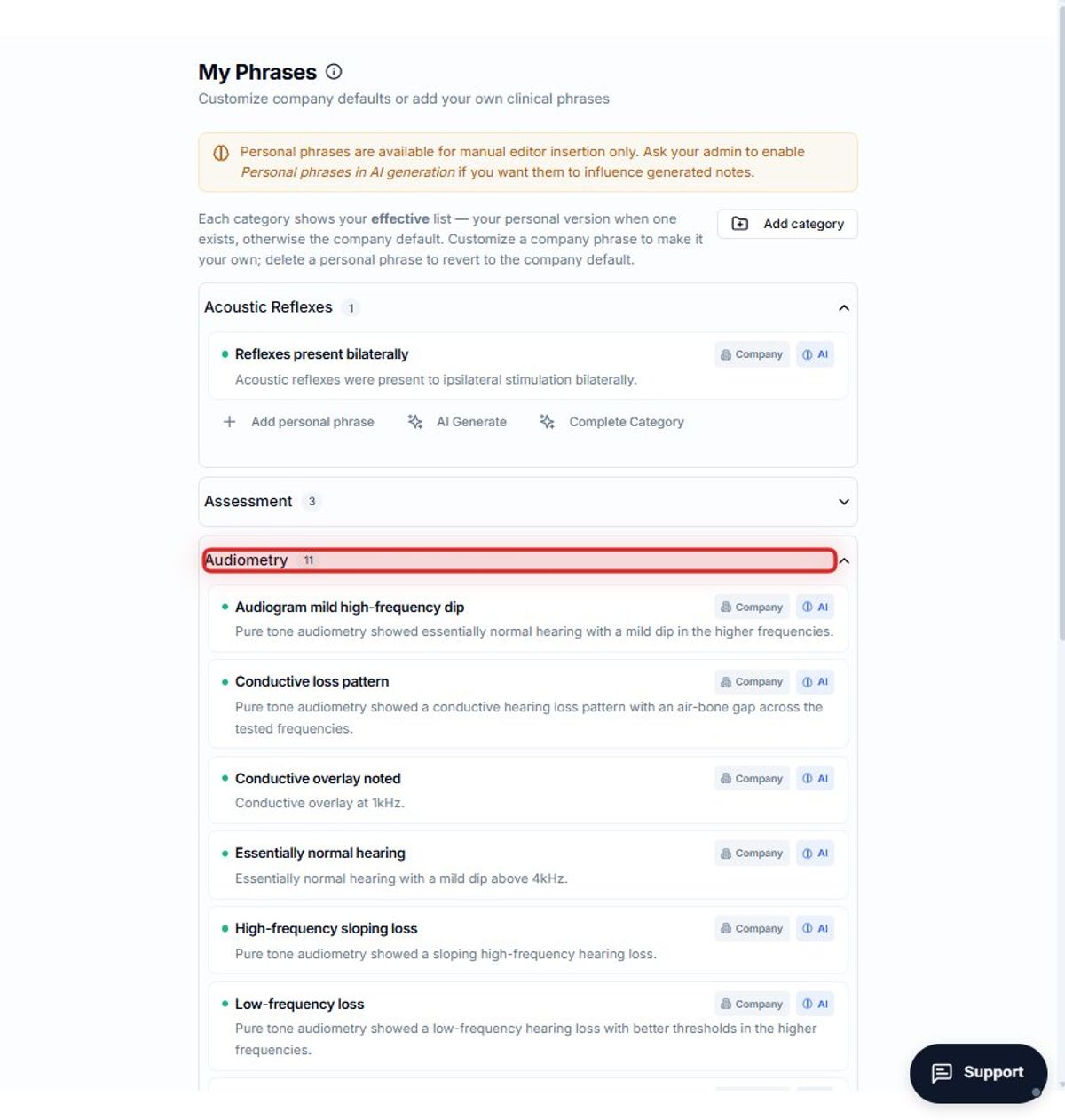 Step 12 — Review your generated phrases