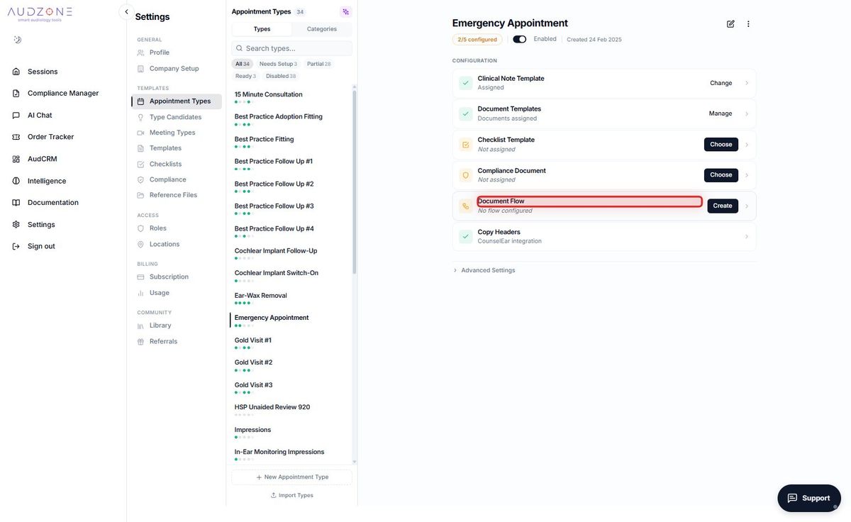 Step 7 — Set up a Document Flow