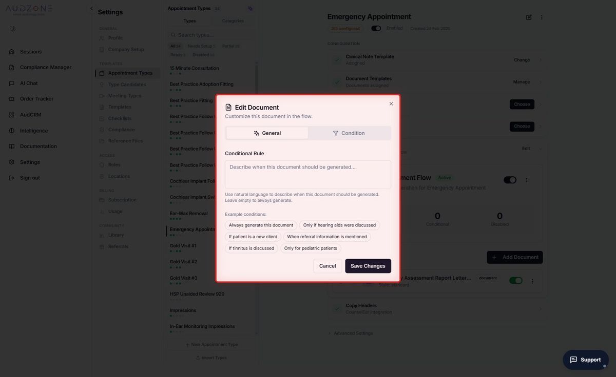Step 13 — Switch to the Condition tab