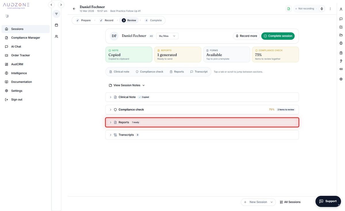 Step 2 — Expand the Reports section