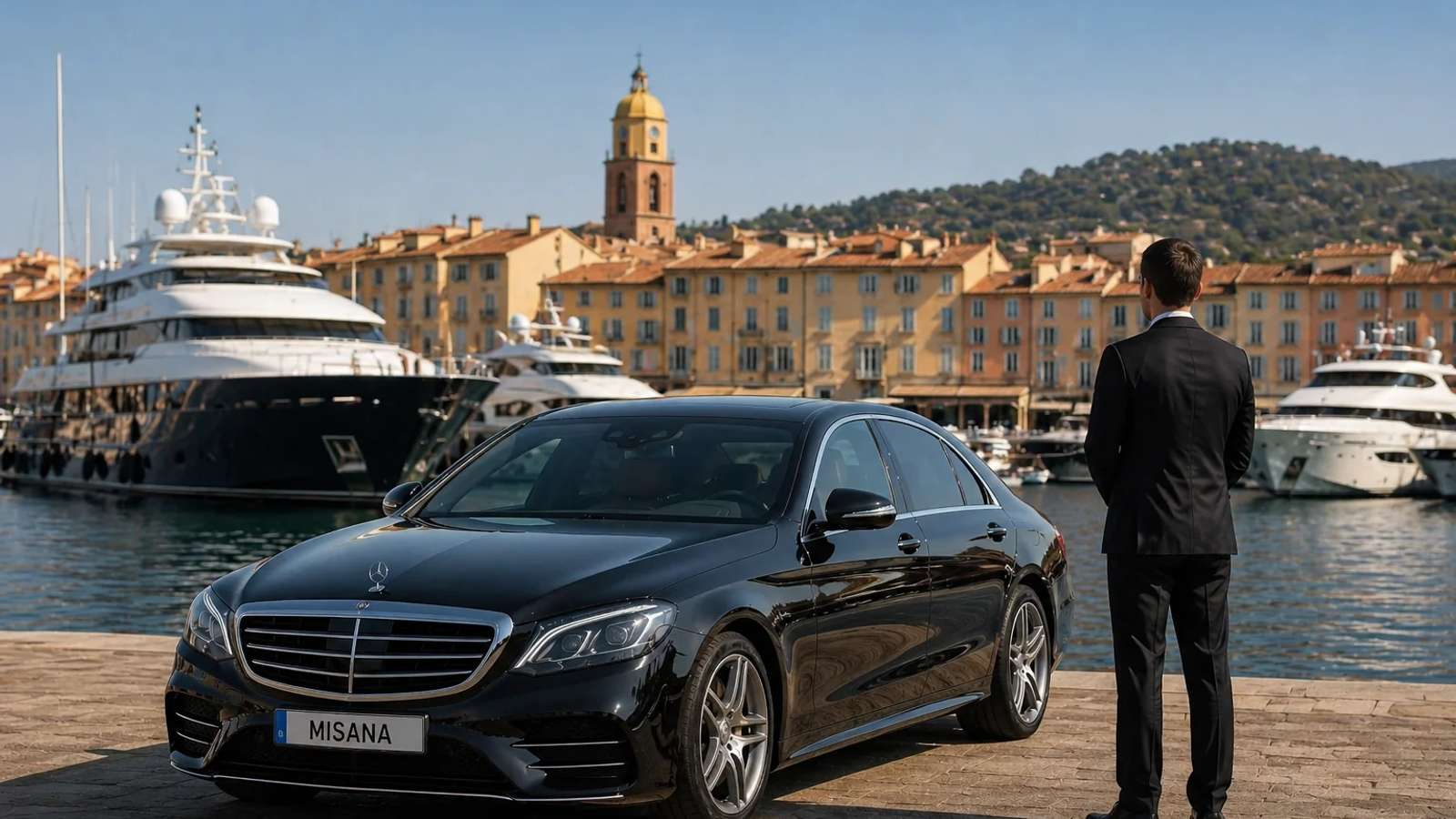 Chauffeur privé Côte d'Azur · Saint-Tropez, Cannes, Nice, Monaco