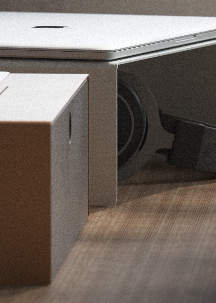 Abstract artwork with the grey beige drawer