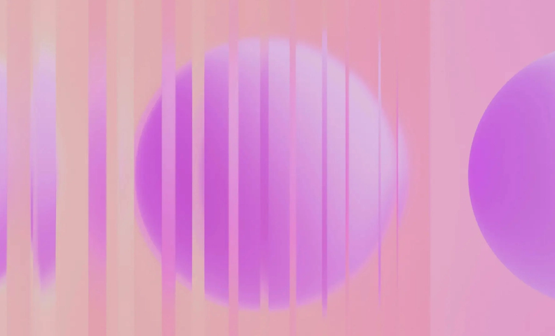 Kuvituskuva, erilaisia muotoja monivärisellä taustalla