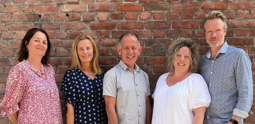 From left: Kavli Trust Grants Officer Guro Sundsby, CEO of Kavli Trust Inger Elise Iversen, Director of CEI Nordic Arild Bjørndal, Senior Advisor at CEI Nordic Lise Corwin, and Kavli Trust Grants Officer Rune Mørland.