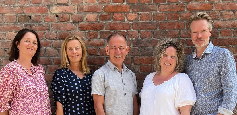 From left: Kavli Trust Grants Officer Guro Sundsby, CEO of Kavli Trust Inger Elise Iversen, Director of CEI Nordic Arild Bjørndal, Senior Advisor at CEI Nordic Lise Corwin, and Kavli Trust Grants Officer Rune Mørland.