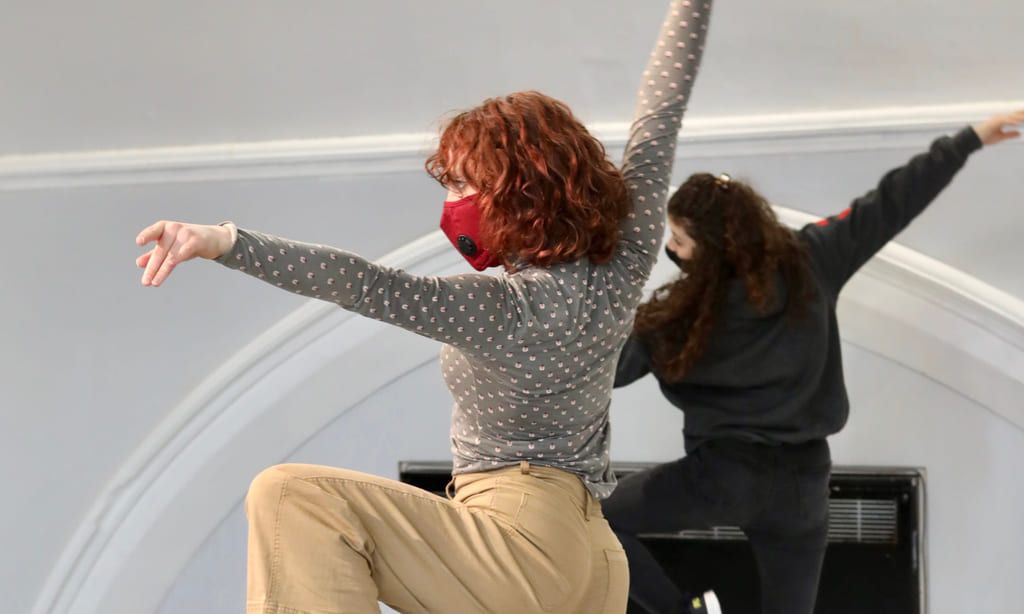 POETIC DANCE: Some of the participants in Young Writers who took part in creating the dance film I Welcome the Hurdles