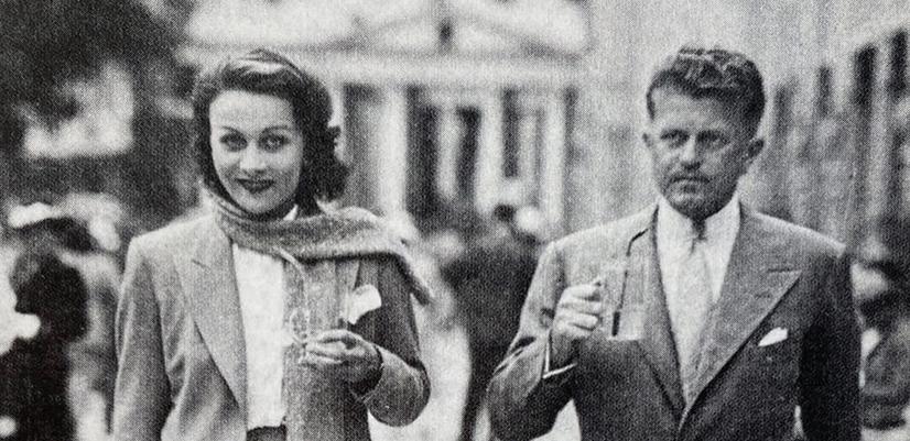 Karin och Knut Kavli som nygifta i Marienbad i dagens Tjeckien.