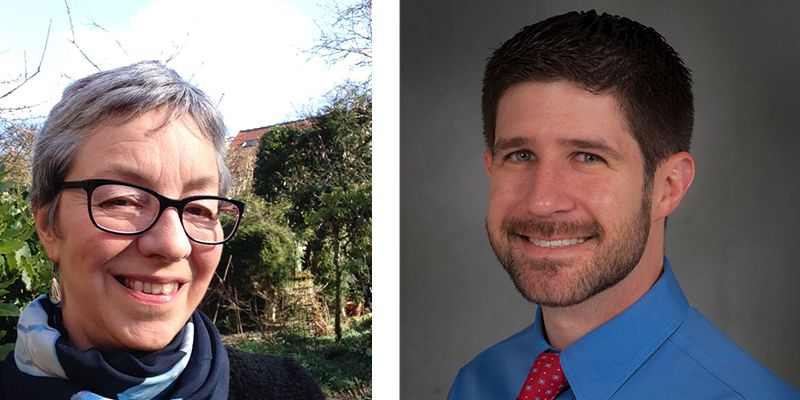 Portrettbilder av forskerne Keeshin Brooks, University of Utah & Rachel Calam, University of Manchester.