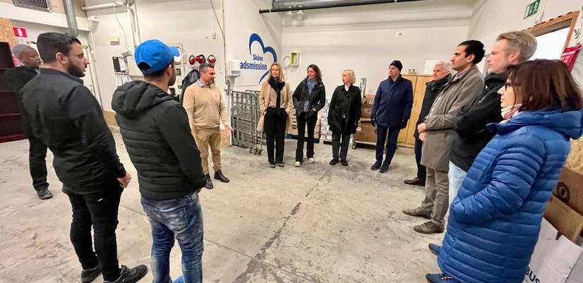 Kavlifondets styre og administrasjon besøkte Skåne Stadsmission i Malmø i november 2022.