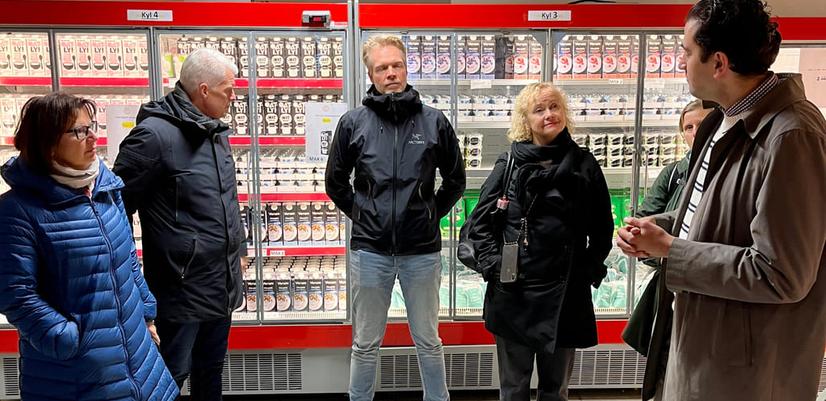 Fra besøket i Matmissionens butikk.