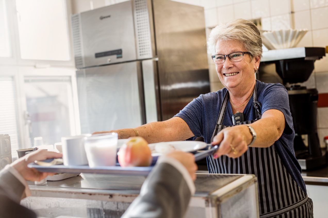 Utdeling av matpakker