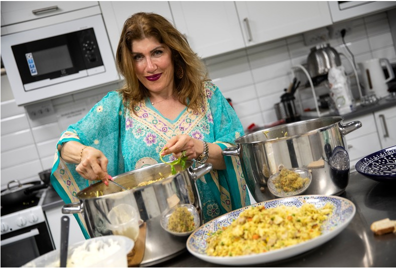 Nutritious, home-cooked meals are prepared in large pots at Unga Station.