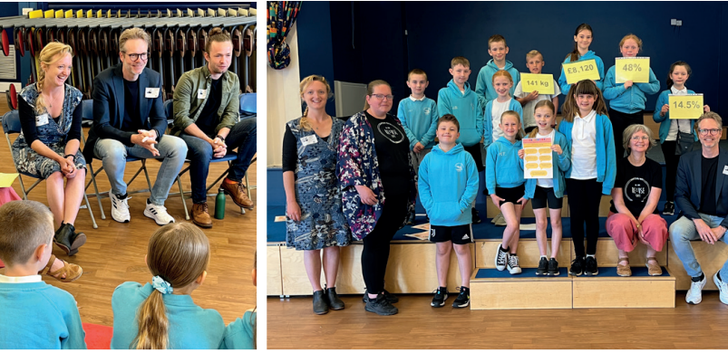 Kavlifondet besøker unge matreddere ved barneskoler i Nordøst-England våren 2023.