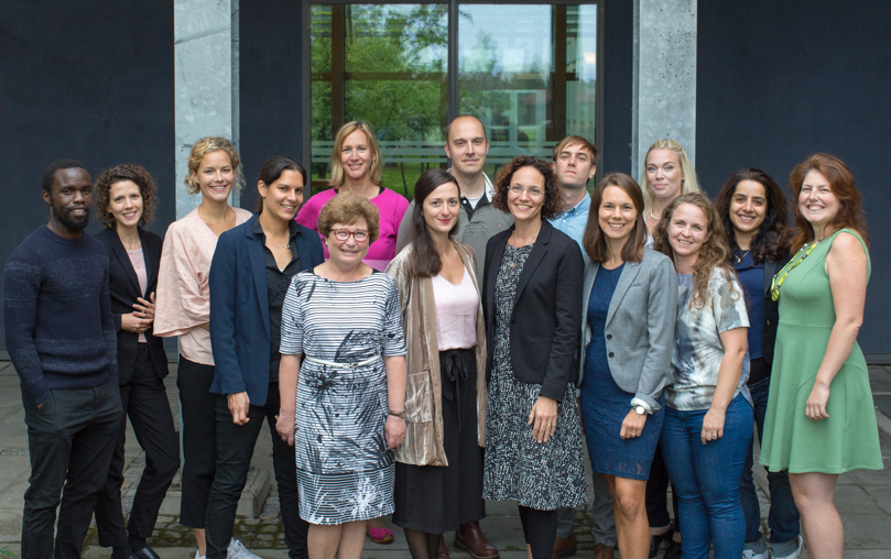 Group photo: Anna Sarkadi and her research team at Uppsala University.
