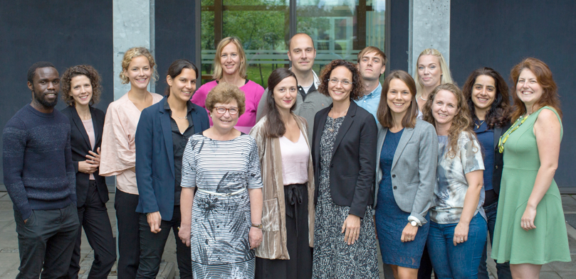 Group photo: Anna Sarkadi and her research team at Uppsala University.