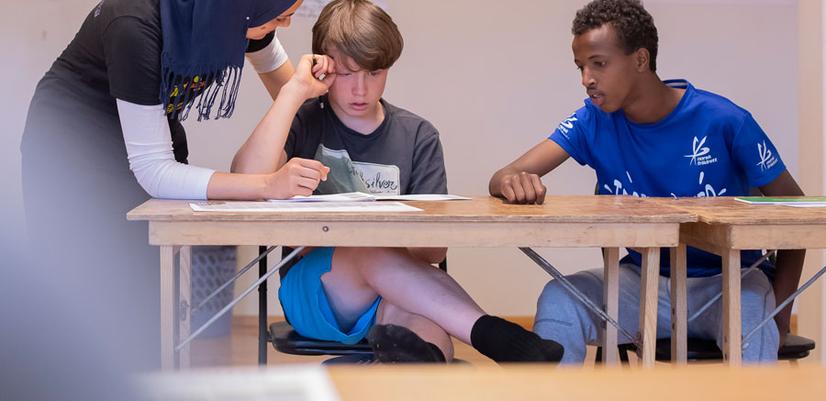 Gutter får læringsstøtte på læringscamp