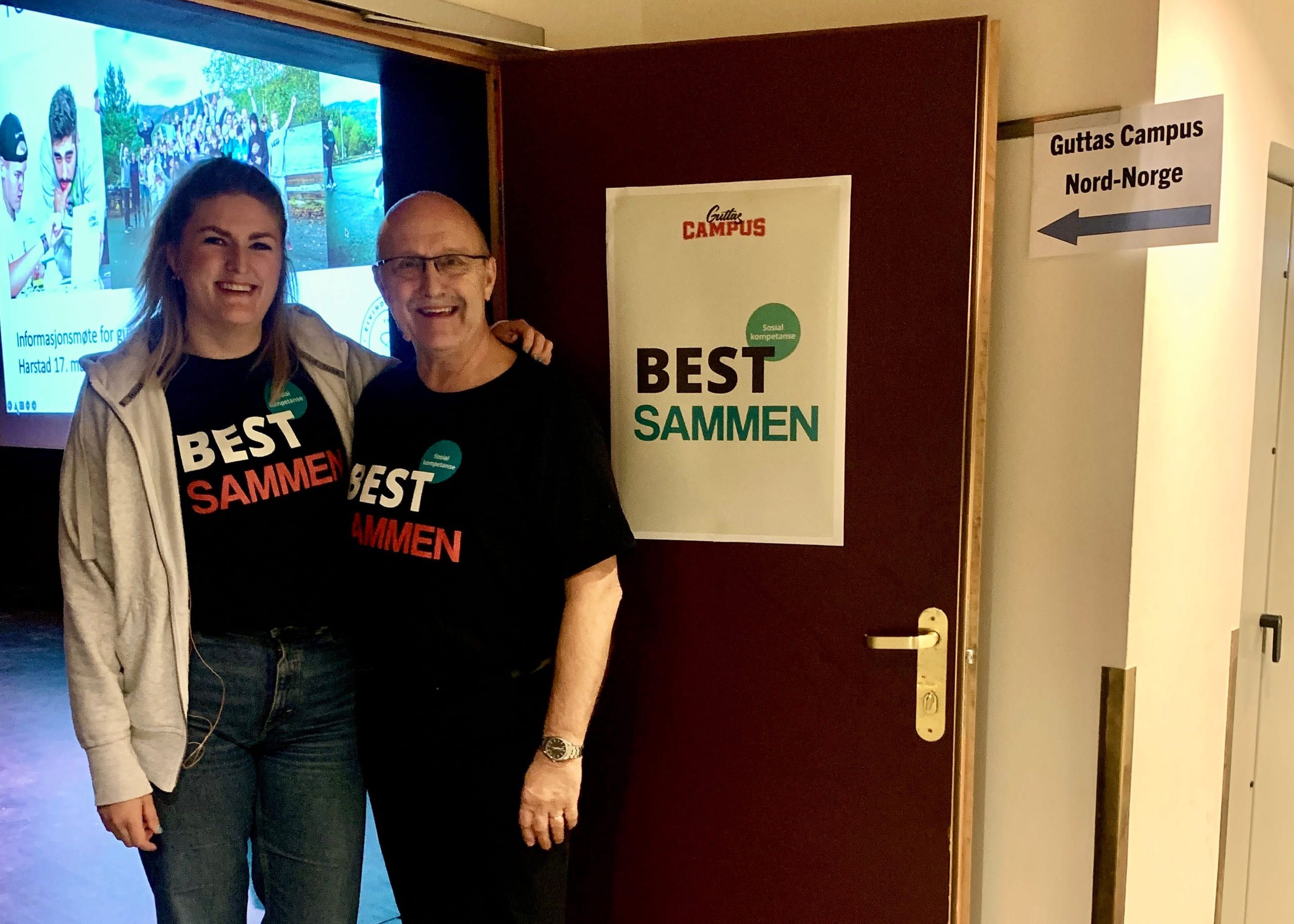 Pedagogisk rådgiver i Guttas Campus, Thea Birgitte Johansen (t. v.), og daglig leder Omar Mekki. 