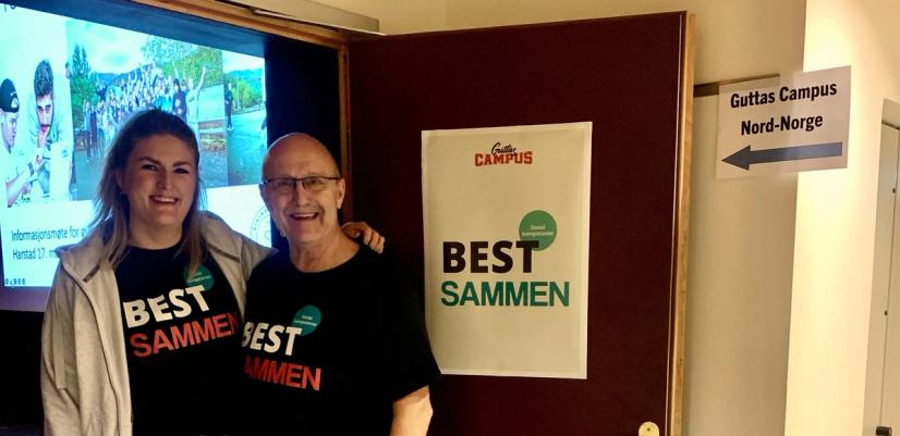 Pedagogisk rådgiver i Guttas Campus, Thea Birgitte Johansen (t. v.), og daglig leder Omar Mekki.