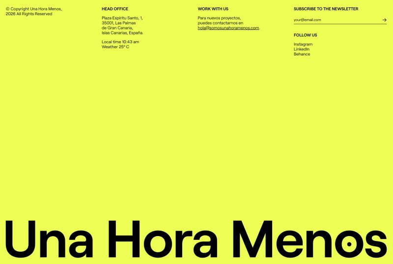 Una Hora Menos