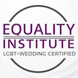 Equality Institute LGBT+ Wedding Certified Badge.