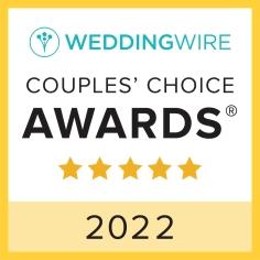 WeddingWire Couples' Choice Award 2022 Badge.