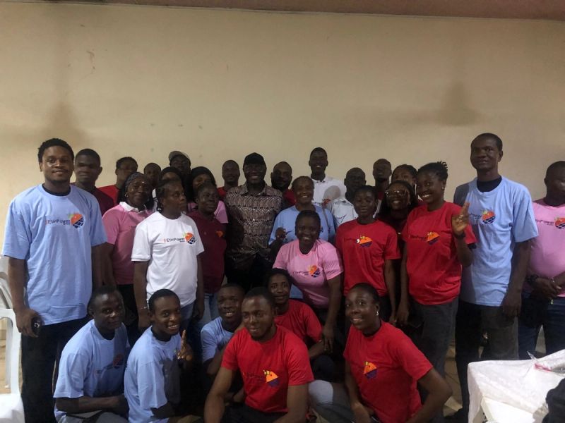 Students with Prof. Yinka and Instructor Mr Iorliam