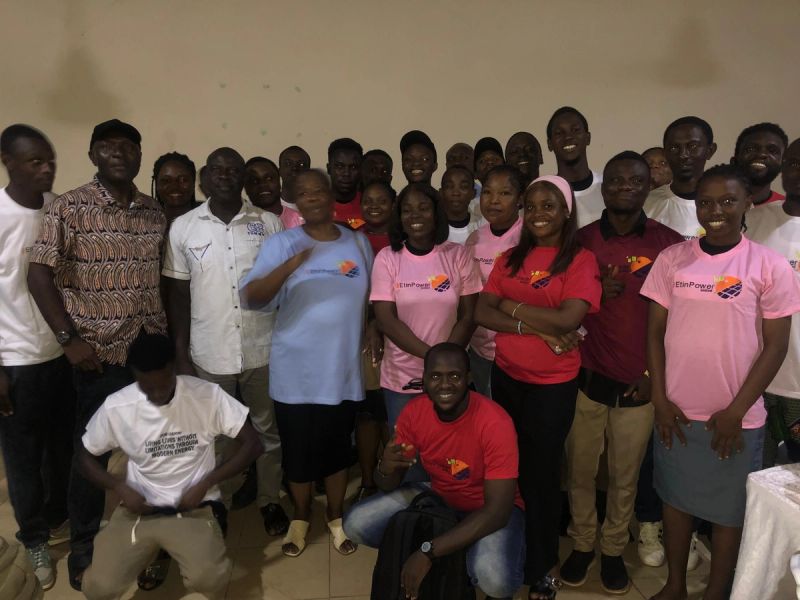 Students with Prof. Yinka Omorogbe, Instructors Mr Samuel Ahanor and Mr Iorliam Aigbile