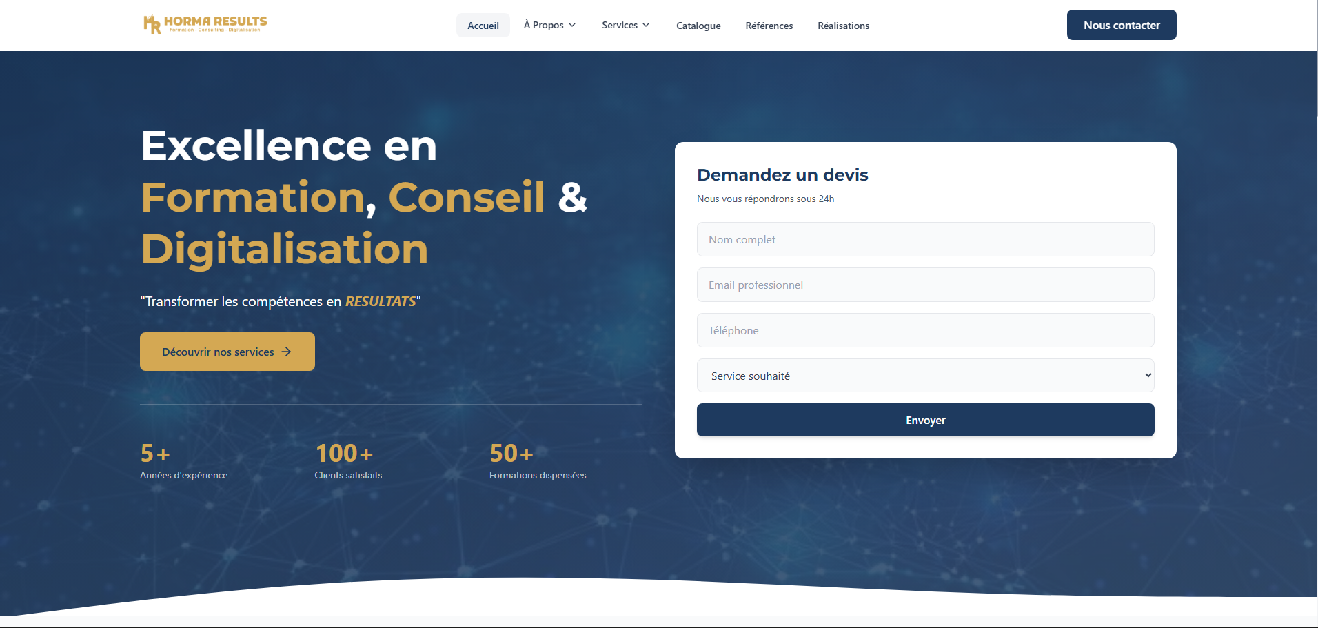 HORMA RESULTS Website