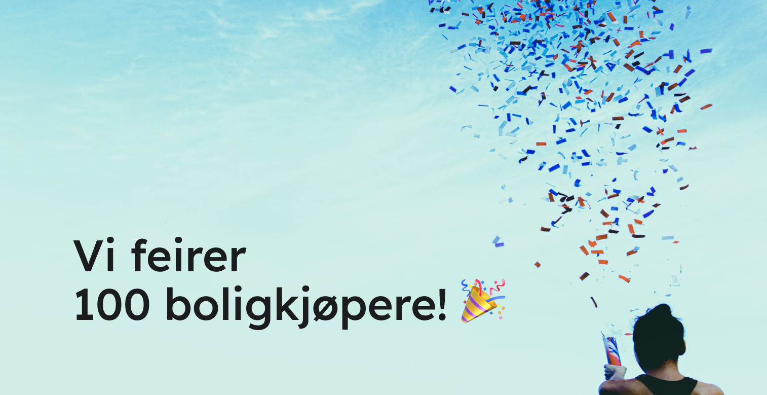 Finit feirer 100 boligkjøpere!