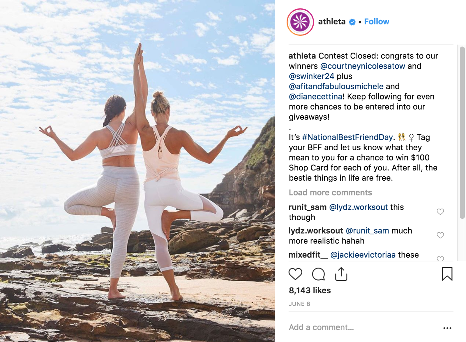 Mejores Campañas de Instagram 2018 - Athleta - Sked Social