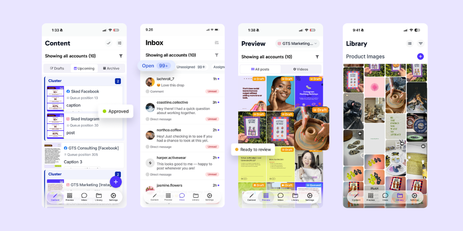 Actualización de la app Sked Mobile: ahora muestra la Bandeja de entrada, la Biblioteca de medios y los flujos de Aprobaciones.