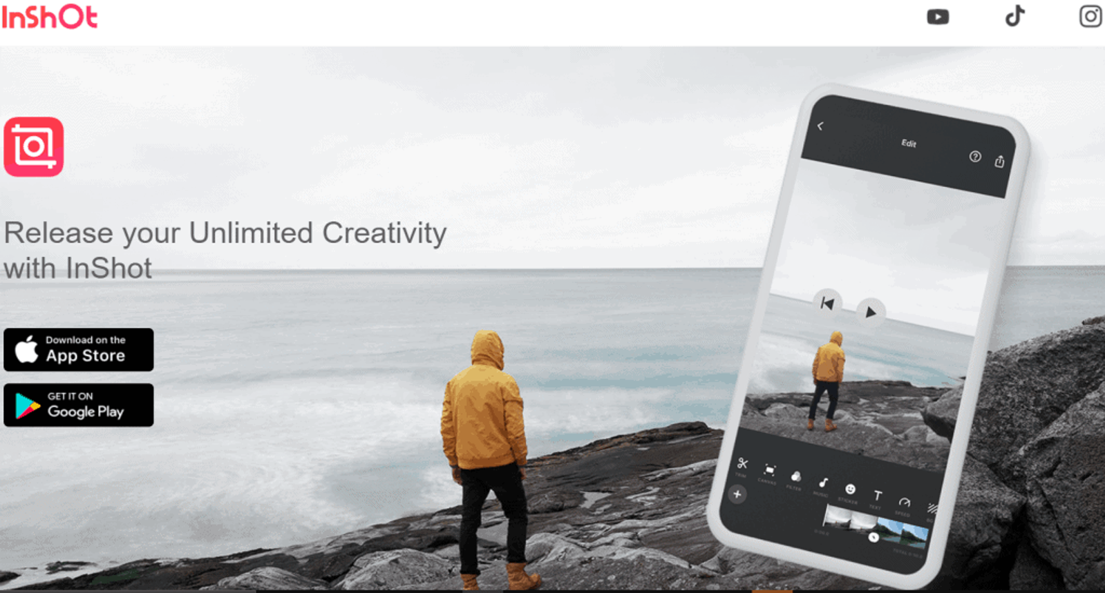 Editor de videos sociales InShot