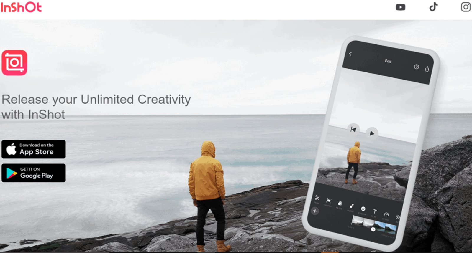 Editor de videos sociales InShot